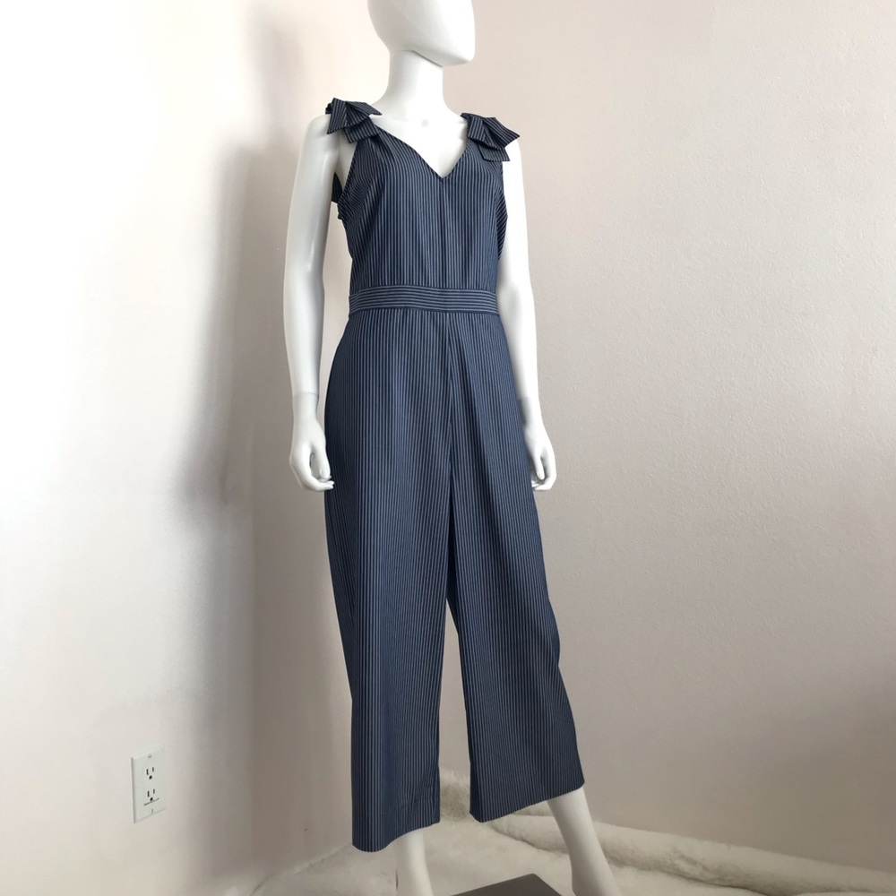 Cremieux 10 Luna now jumpsuit in navy / ivory